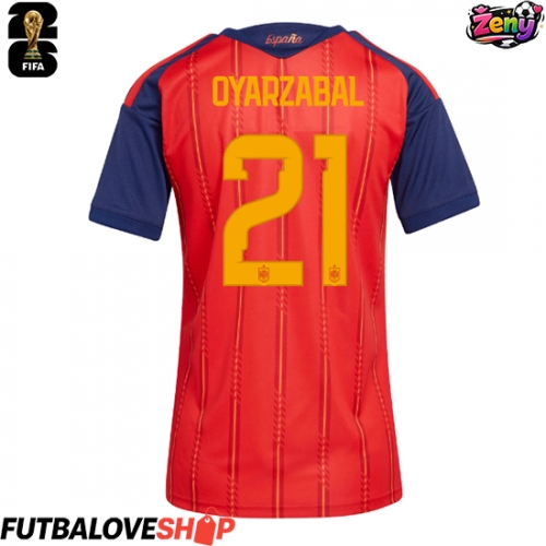 Dres Španielsko Mikel Oyarzabal #21 Domáci pre Ženy MS 2026 Krátky Rukáv